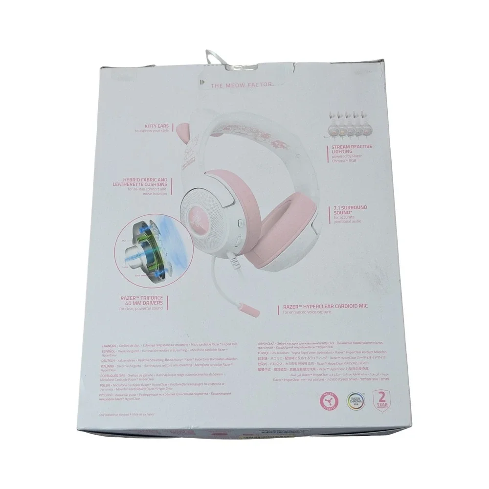 BbO Razer Kraken Kitty V2 Gaming‎ Headset Hello Kitty & Friends Edition